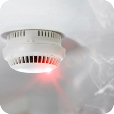 Stove with smoke coming out of it